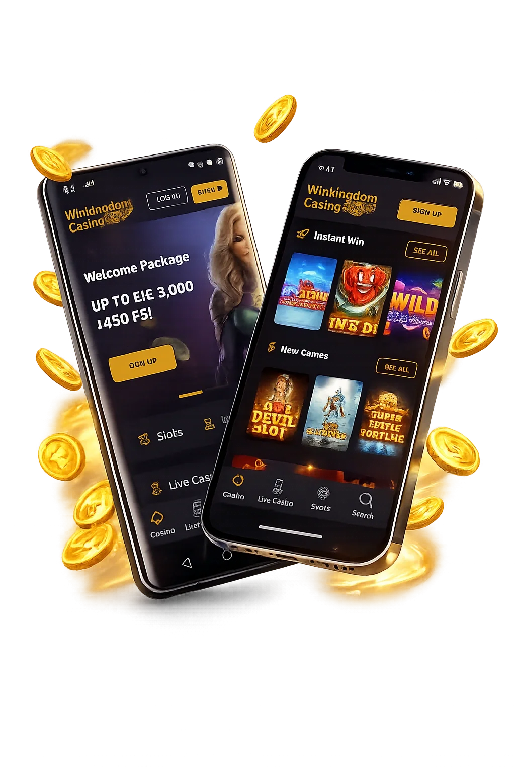 Aperçu de la page d’affiliation de Winkingdom Casino